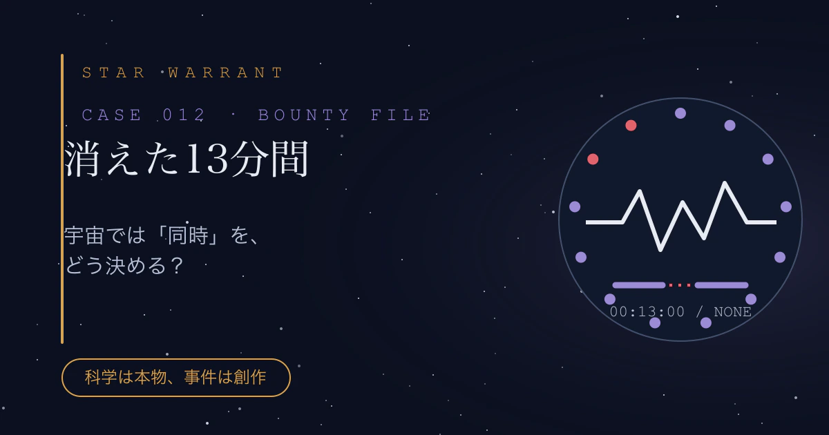 CASE 012「消えた13分間」の事件サムネイル