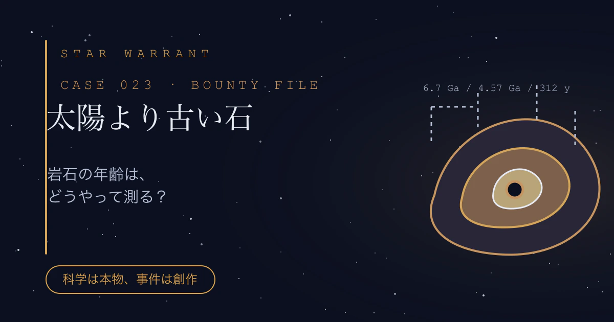 CASE 023「太陽より古い石」の事件サムネイル