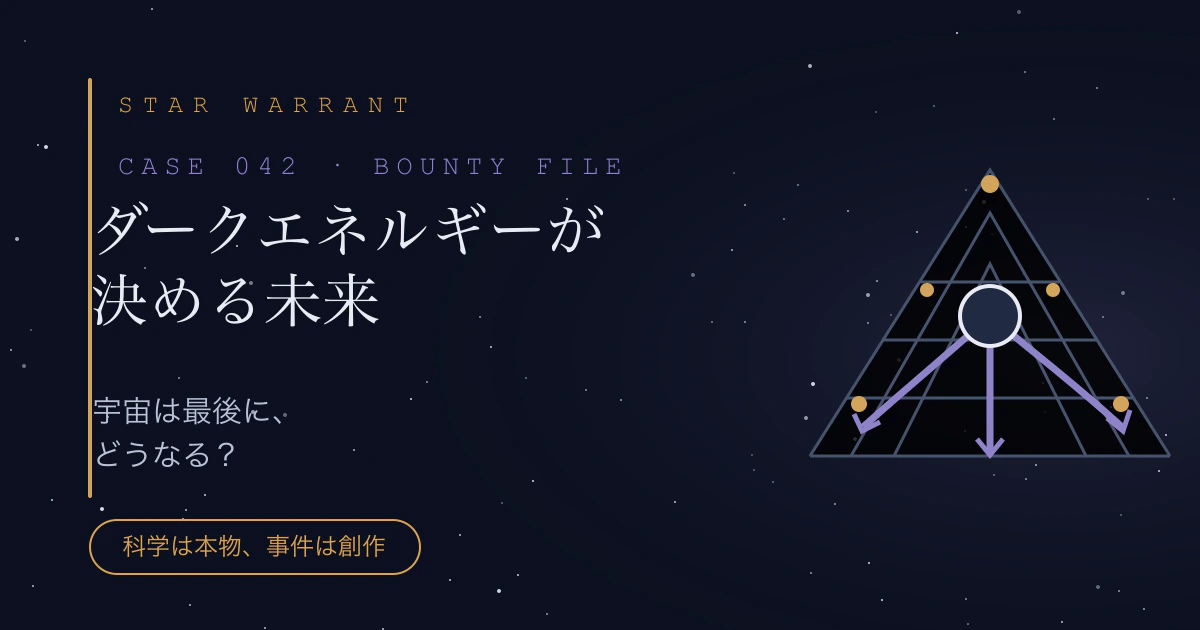 CASE 042「ダークエネルギーが決める未来」の事件サムネイル