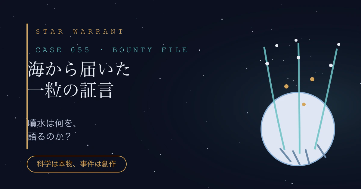 CASE 055「海から届いた一粒の証言」の事件サムネイル