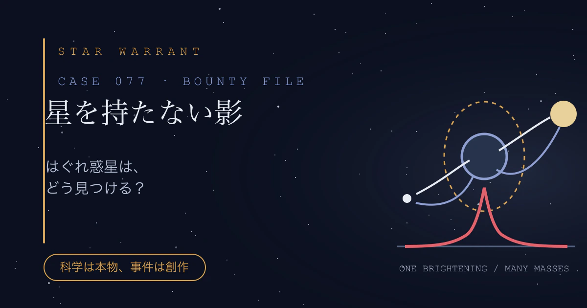 CASE 077「星を持たない影」の事件サムネイル